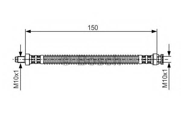 BOSCH 1987476677 Гальмівний шланг