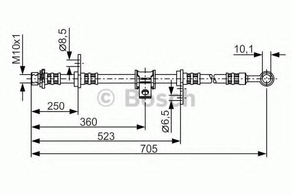 BOSCH 1987476755 Гальмівний шланг