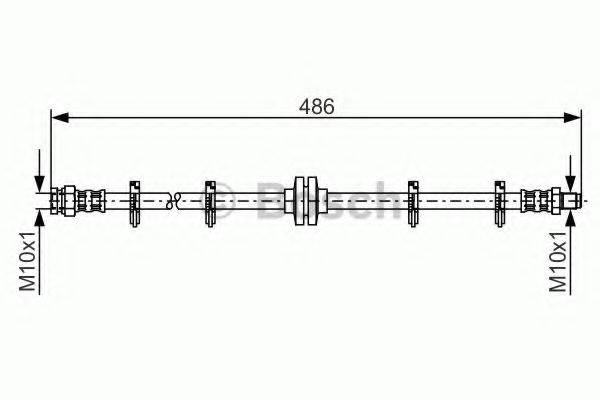 BOSCH 1987476759 Гальмівний шланг