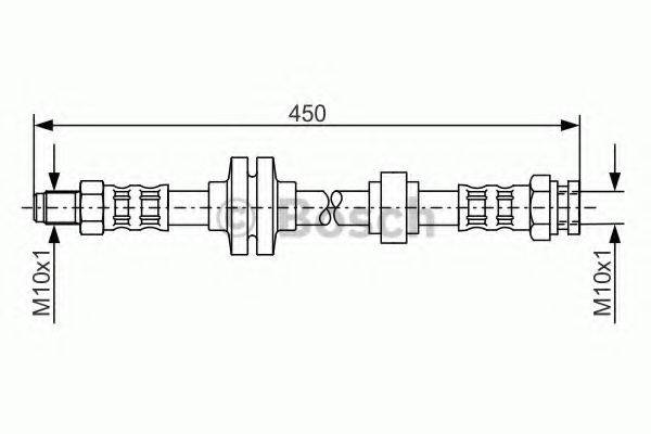 BOSCH 1987476880 Гальмівний шланг