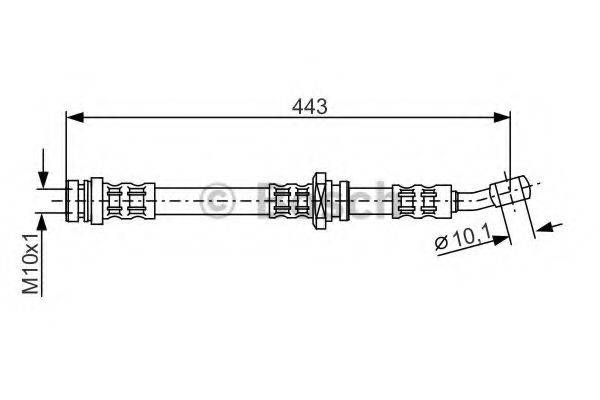 BOSCH 1987476909 Гальмівний шланг
