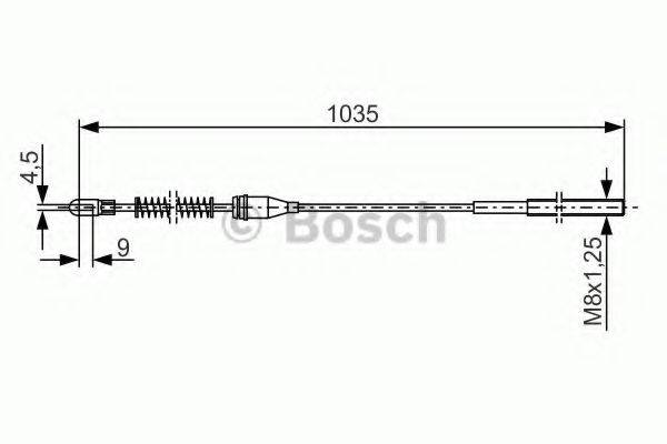 BOSCH 1987477307 Трос, стоянкова гальмівна система