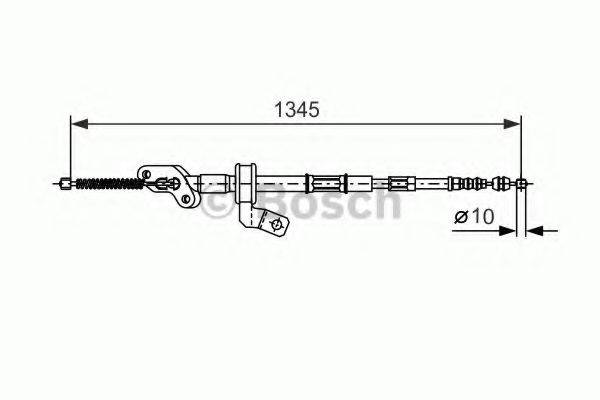 BOSCH 1987477547 Трос, стоянкова гальмівна система