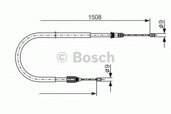 BOSCH 1987477890 Трос, стоянкова гальмівна система