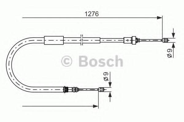 BOSCH 1987477938 Трос, стоянкова гальмівна система