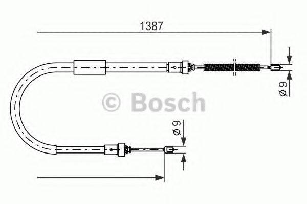 BOSCH 1987477940 Трос, стоянкова гальмівна система