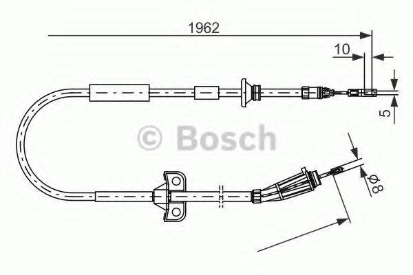 BOSCH 1987477941 Трос, стоянкова гальмівна система