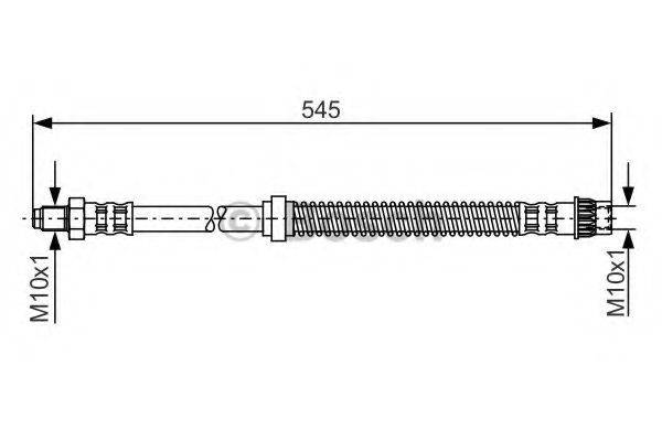 BOSCH 1987481186 Гальмівний шланг