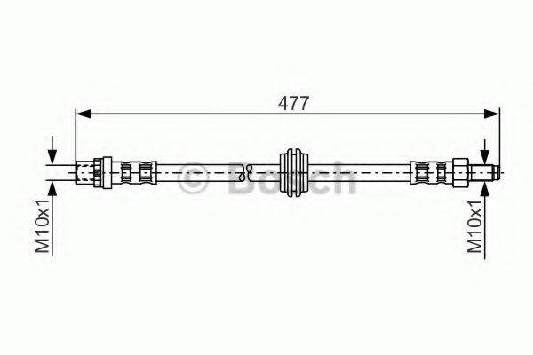 BOSCH 1987481259 Гальмівний шланг