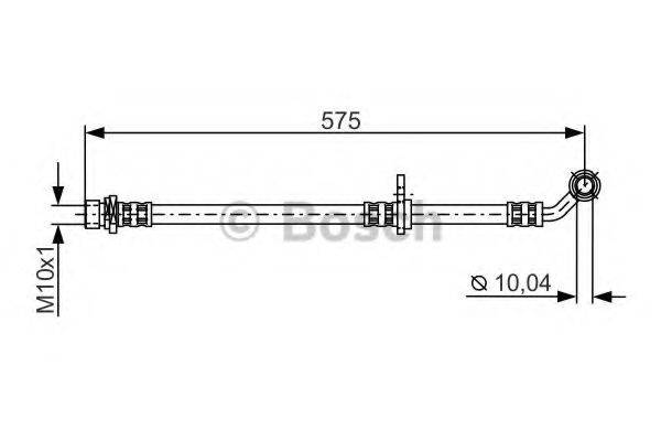 BOSCH 1987481304 Гальмівний шланг