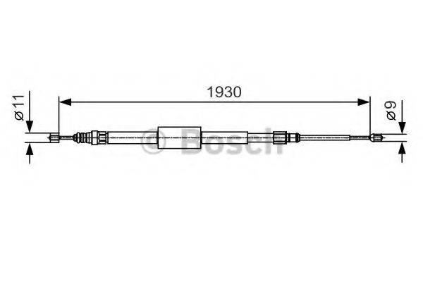 BOSCH 1987482011 Трос, стоянкова гальмівна система