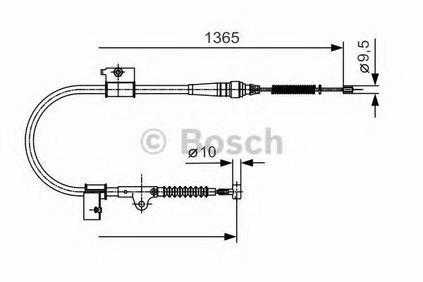 BOSCH 1987482048 Трос, стоянкова гальмівна система