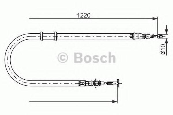 BOSCH 1987482182 Трос, стоянкова гальмівна система