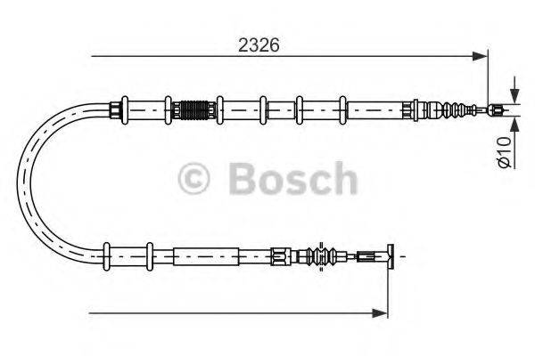 BOSCH 1987482185 Трос, стоянкова гальмівна система