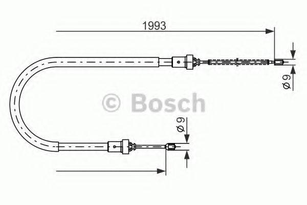 BOSCH 1987482233 Трос, стоянкова гальмівна система