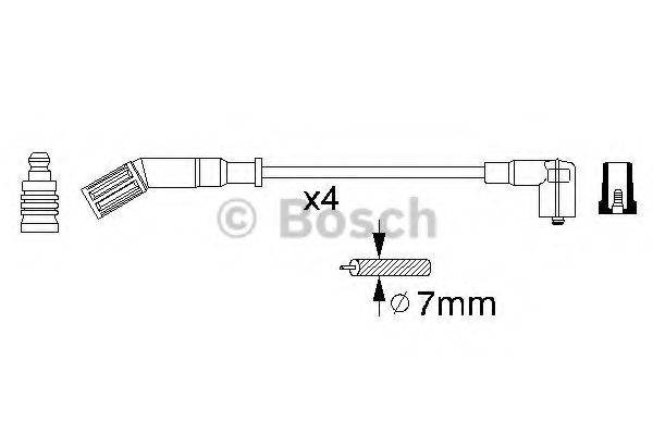 BOSCH 0356912841 Комплект дротів запалювання