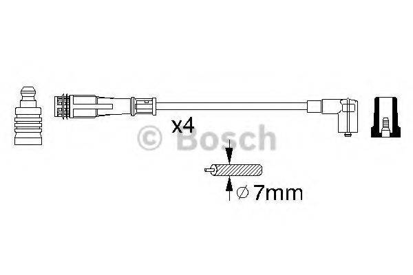 BOSCH 0356912881 Комплект дротів запалювання