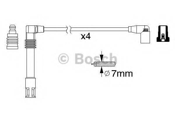 BOSCH 0986356305 Комплект дротів запалювання