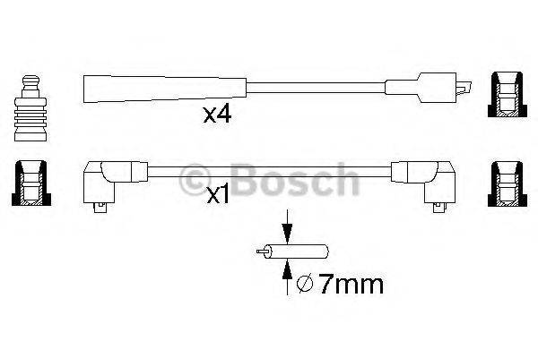 BOSCH 0986356869 Комплект дротів запалювання