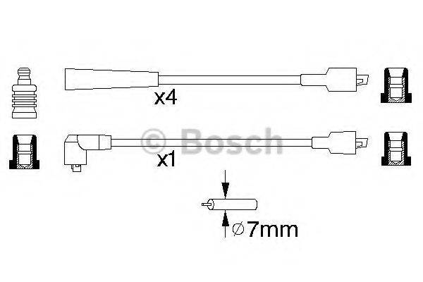 BOSCH 0986356874 Комплект дротів запалювання