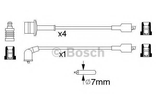 BOSCH 0986356944 Комплект дротів запалювання