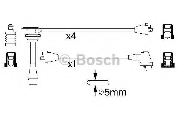 BOSCH 0986356950 Комплект дротів запалювання