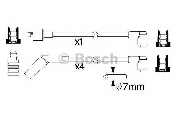 BOSCH 0986357152 Комплект дротів запалювання