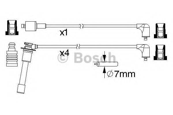 BOSCH 0986357194 Комплект дротів запалювання