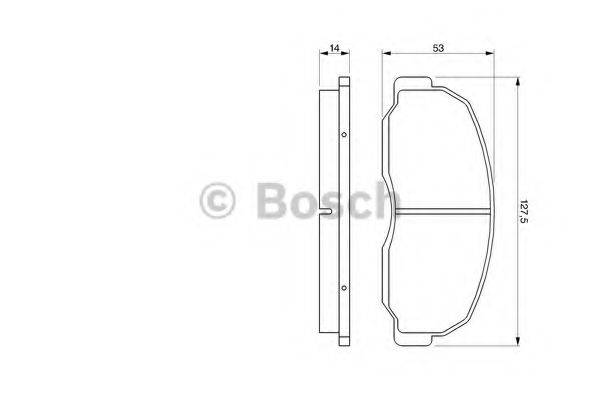 BOSCH 0986424180 Комплект гальмівних колодок, дискове гальмо