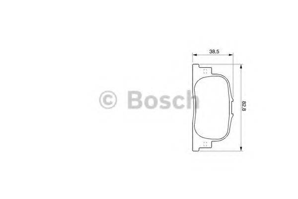 BOSCH 0986424730 Комплект гальмівних колодок, дискове гальмо