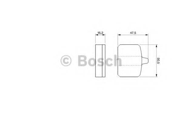 BOSCH 0986465760 Комплект гальмівних колодок, дискове гальмо