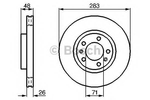 BOSCH 0986478125 гальмівний диск