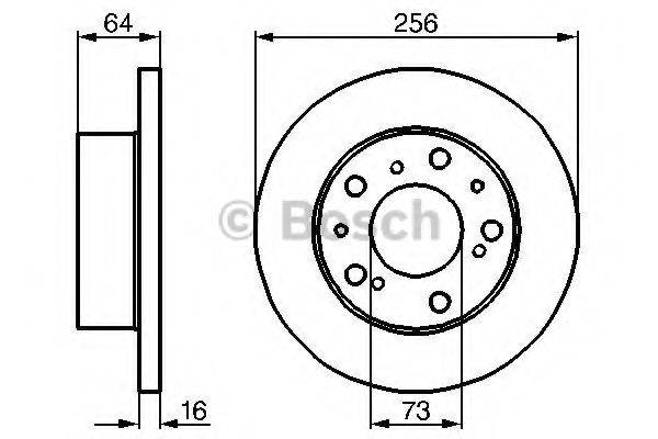 BOSCH 0986479B24 гальмівний диск