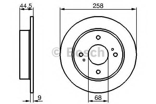 BOSCH 0986478284 гальмівний диск