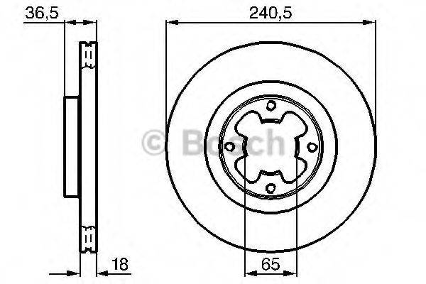 BOSCH 0986478292 гальмівний диск