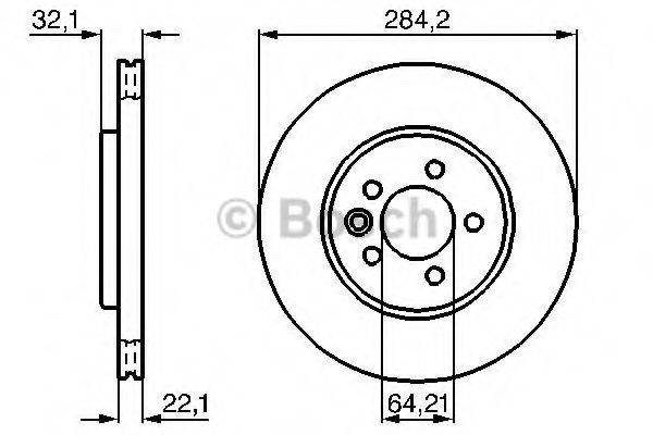 BOSCH 0986478314 гальмівний диск