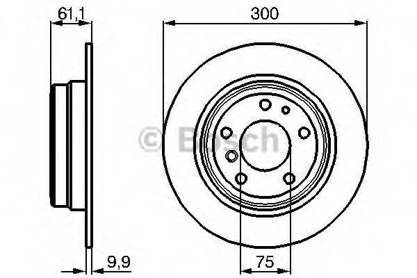 BOSCH 0986478321 гальмівний диск