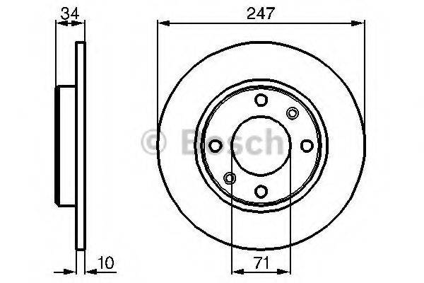 BOSCH 0986478359 гальмівний диск