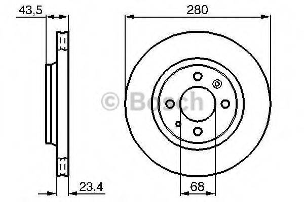 BOSCH 0986478375 гальмівний диск