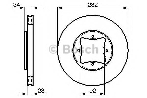 BOSCH 0986478448 гальмівний диск