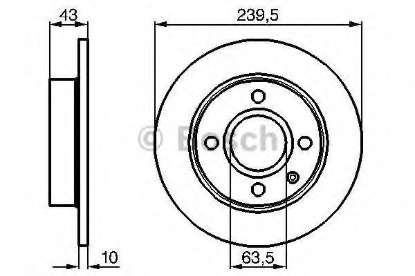 BOSCH 0986478501 гальмівний диск