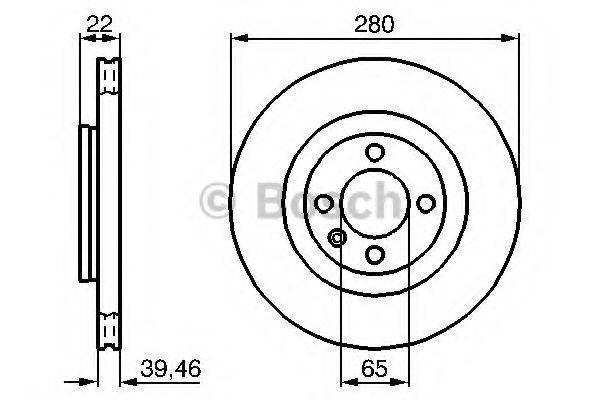 BOSCH 0986478508 гальмівний диск