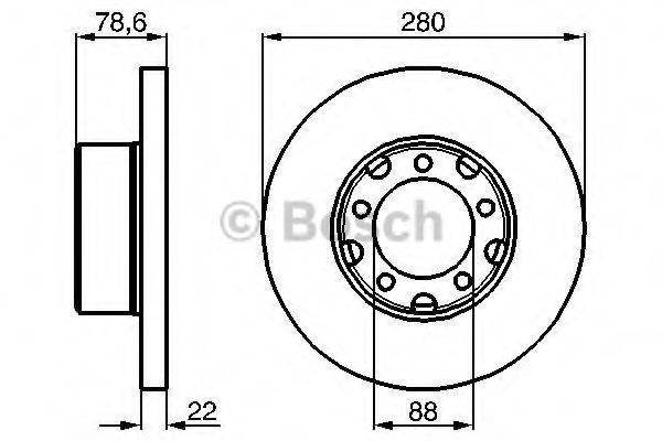 BOSCH 0986478529 гальмівний диск