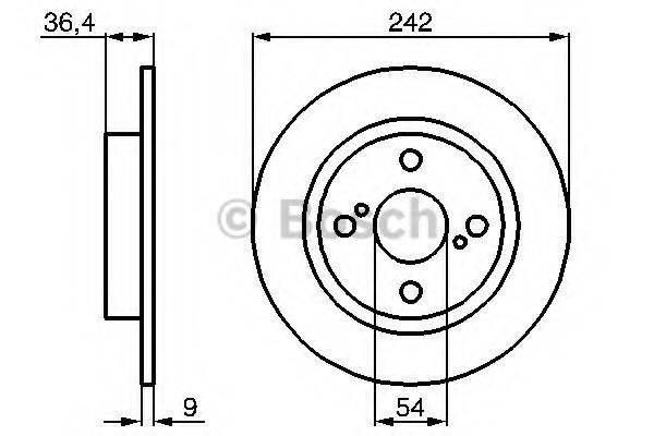 BOSCH 0986478559 гальмівний диск