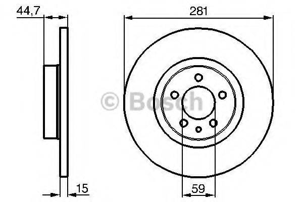 BOSCH 0986478668 гальмівний диск