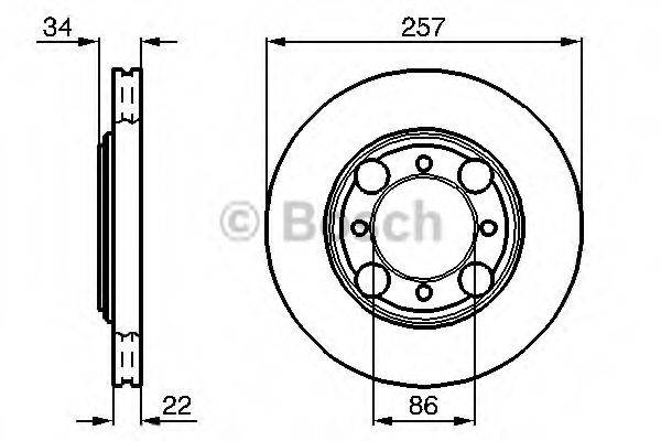 BOSCH 0986478675 гальмівний диск