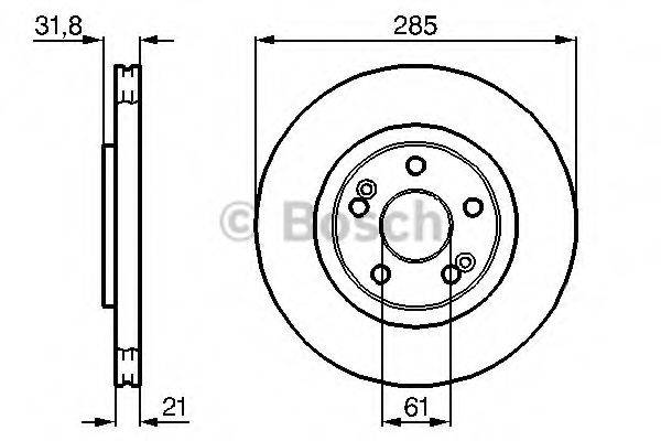 BOSCH 0986478719 гальмівний диск