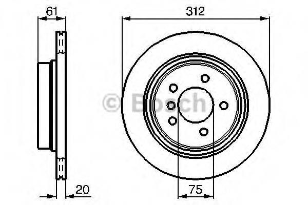 BOSCH 0986478763 гальмівний диск