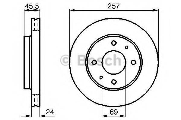 BOSCH 0986478774 гальмівний диск