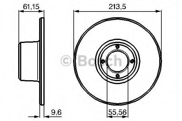 BOSCH 0986478811 гальмівний диск